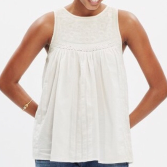 Madewell Tops - Madewell Embroidery Top Blouse Sz 6 (E28)